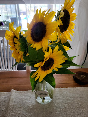 Picking Strawberries and Sunflowers. Share NOW. #strawberries, #sunflowers #eclecticredbarn