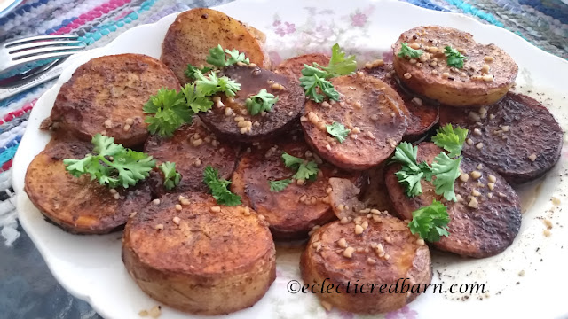 Meelting Potatoes. Share NOW. #dishes #potatoes #sidedishes #dinnerideas #eclecticredbarn