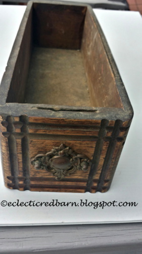 Old sewing drawer front @ Eclectic Red Barn