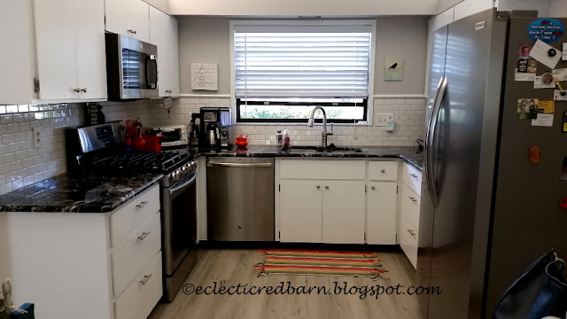 Eclectic Red Barn: Completed kitchen makeover