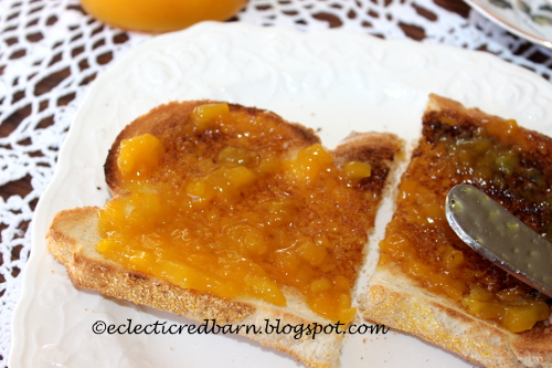 Mango Jam toast breakfast