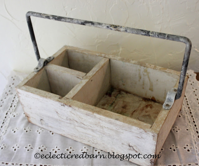 Eclectic Red Barn: Rescued white box from garbage