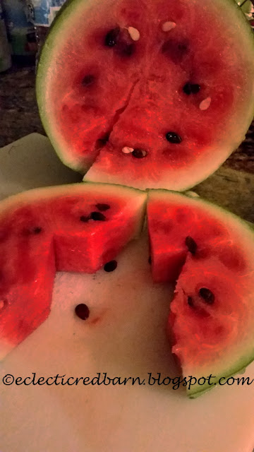 Eclectic Red Barn: Home Grown Watermelon