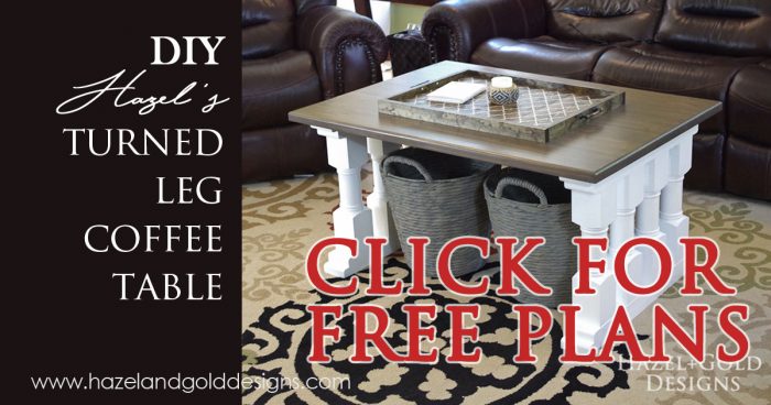 turned leg coffee table social media image free plans