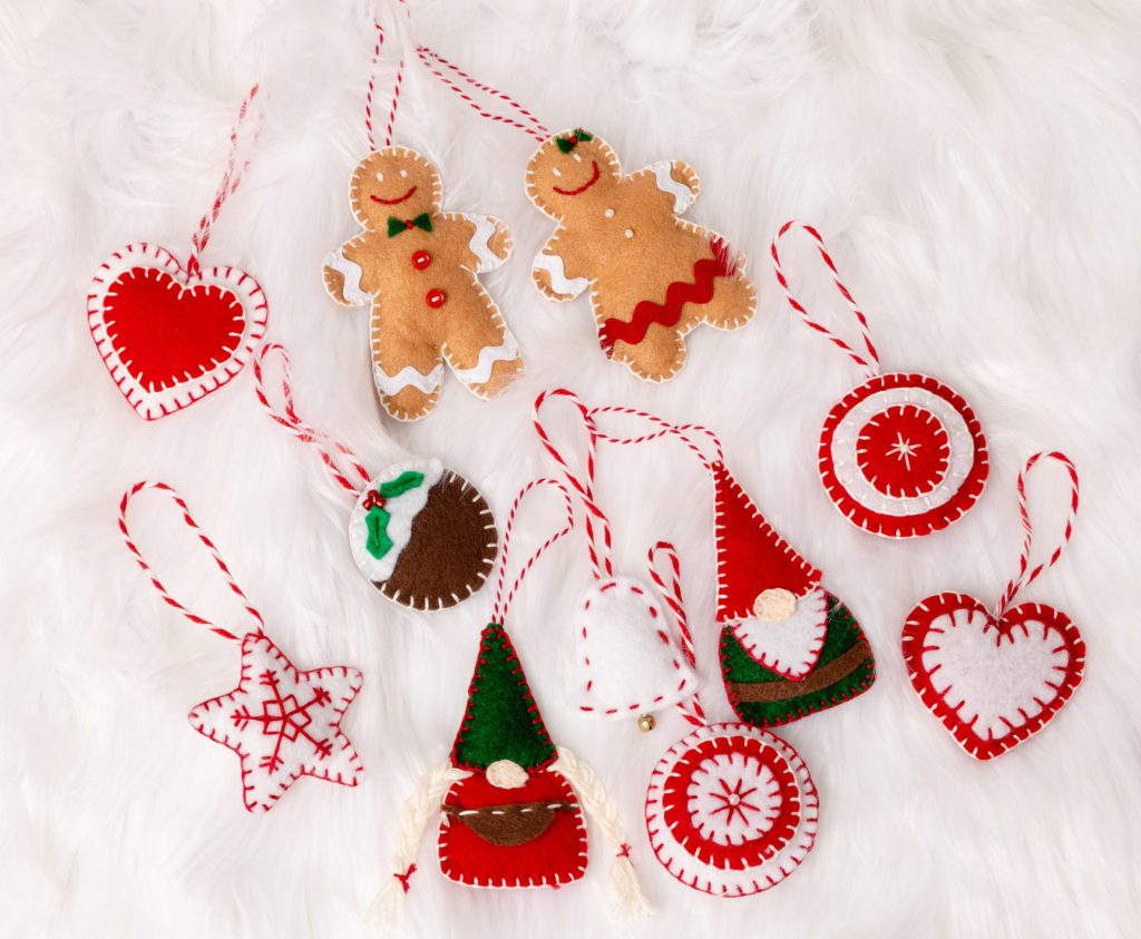 Felt ornaments #crafts