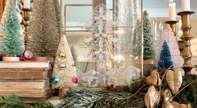 Christmas living room decor