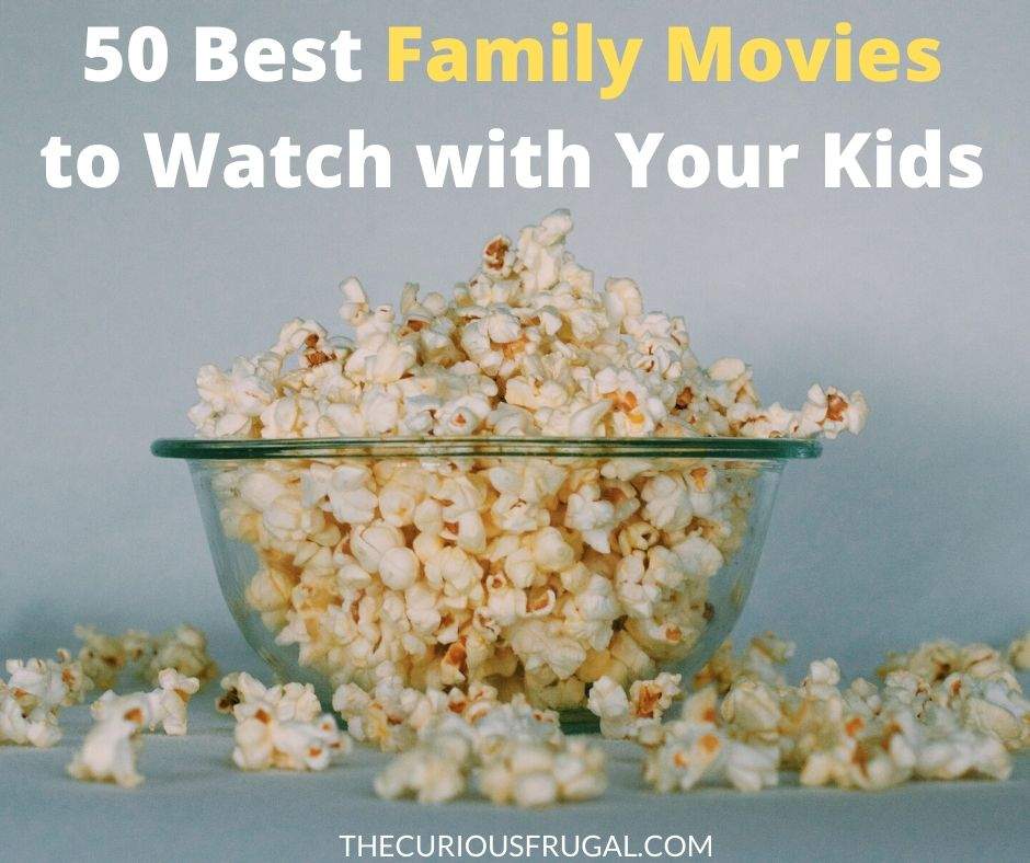 50 of the BEST family movies to watch, that kids AND grown-ups will like! These top family movies of all time include the classics, as well as new kids’ movies, Disney movies, funny family movies, and more! This big list of family movie ideas is perfect for your next movie night with the kids, or if you are looking for something family-friendly to do when you’re bored at home. | must see family movies | fun family movies to watch | family movies on Amazon | family movies on Netflix